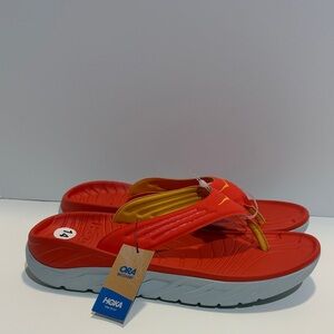 Hoka One One Ora Recovery Flip Flop Fiesta Amber Yellow Men’s Size 14 Sandals